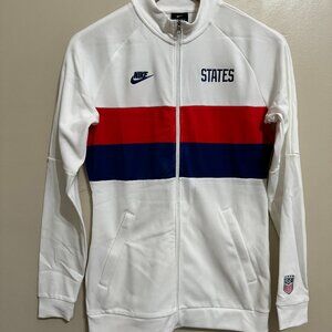 Nike USWNT Team USA Soccer I96 Anthem Track Jacket Women's S White CI8404-100